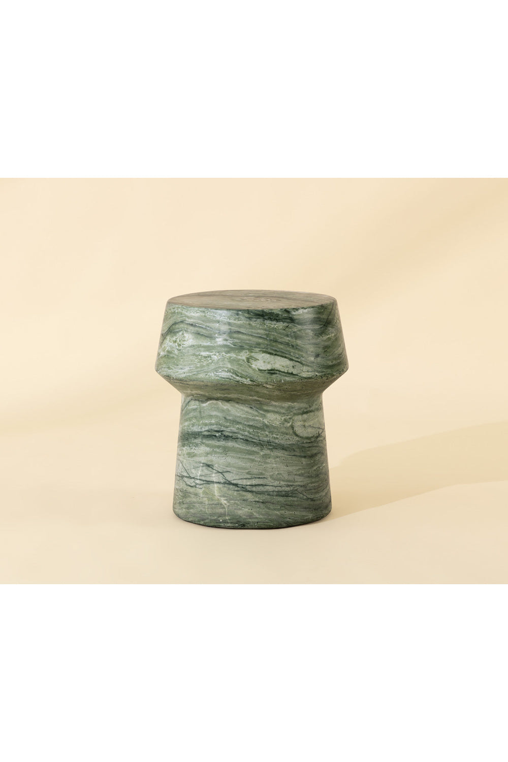 Modern European furniture - Marble Look Indoor/Outdoor End Table - www.oroa.com