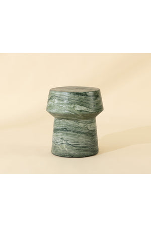 Modern European furniture - Marble Look Indoor/Outdoor End Table - www.oroa.com