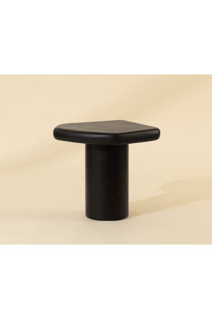 Black Organic-Shaped Indoor/Outdoor End Table | Splendido Detti | Oroa.com