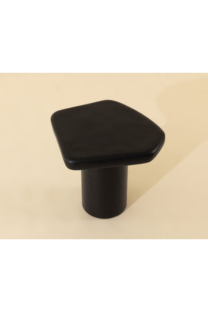 Black Organic-Shaped Indoor/Outdoor End Table | Splendido Detti | Oroa.com