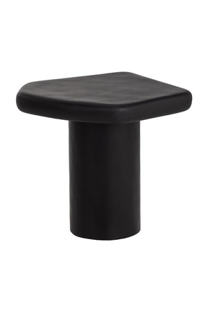 Black Organic-Shaped Indoor/Outdoor End Table | Splendido Detti | Oroa.com