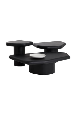 Black Organic-Shaped Indoor/Outdoor End Table | Splendido Detti | Oroa.com
