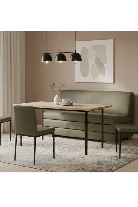 Green Leather Banquette | Splendido Radcliff | Oroa.com