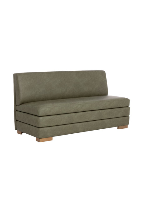 Green Leather Banquette | Splendido Radcliff | Oroa.com