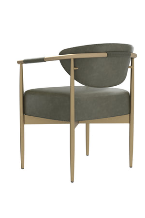 Modern European furniture - Leather Look Rope Dining Chair - www.oroa.com