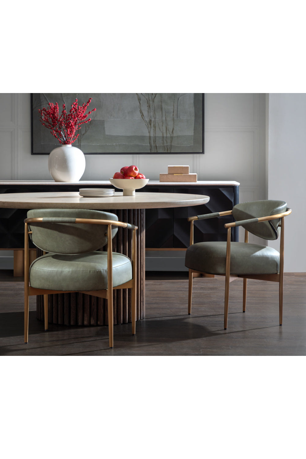 Modern European furniture - Leather Look Rope Dining Chair - www.oroa.com