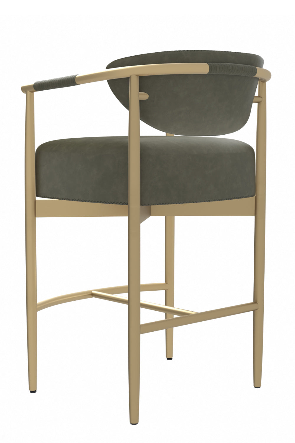 Modern European furniture - Curved Back Counter Stool - www.oroa.com