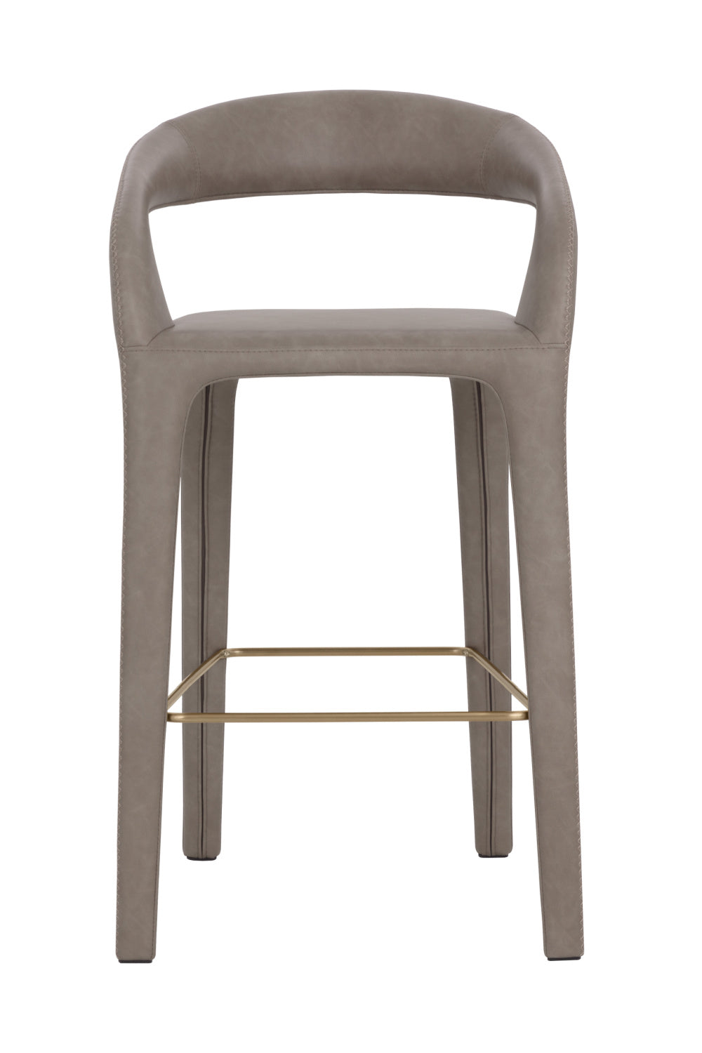 Modern European furniture - Open-Back Leather Bar Stool - www.oroa.com