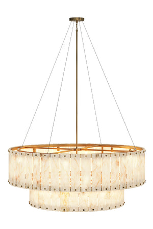 2-Tier Alabaster Chandelier | Splendido Apsara | Oroa.com