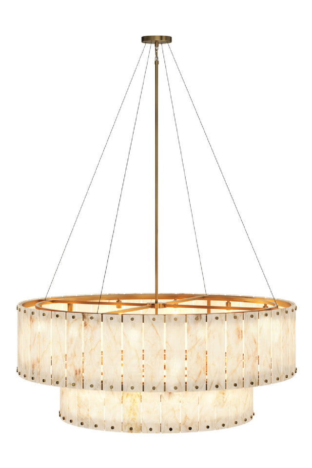 2-Tier Alabaster Chandelier | Splendido Apsara | Oroa.com