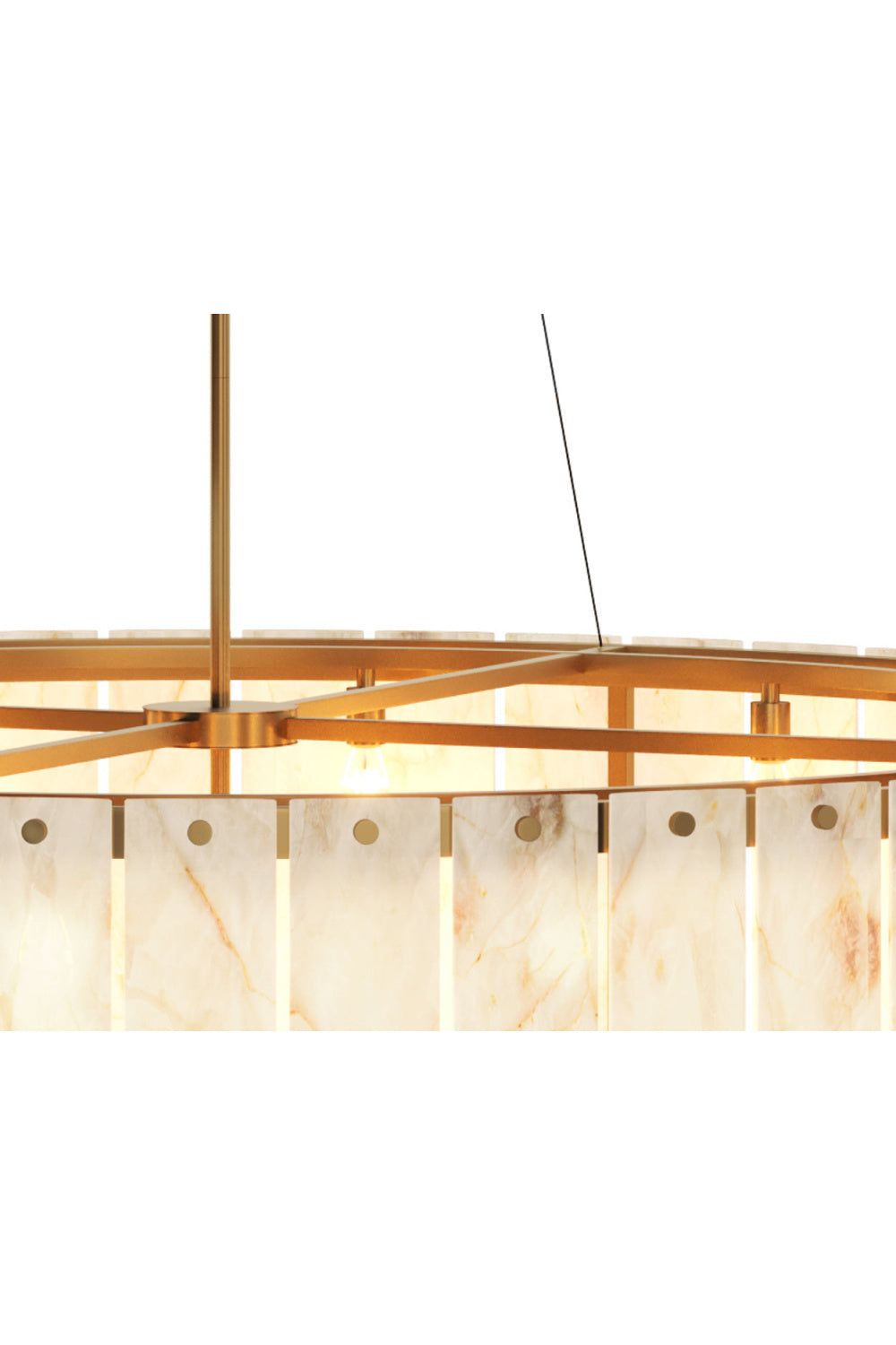 2-Tier Alabaster Chandelier | Splendido Apsara | Oroa.com