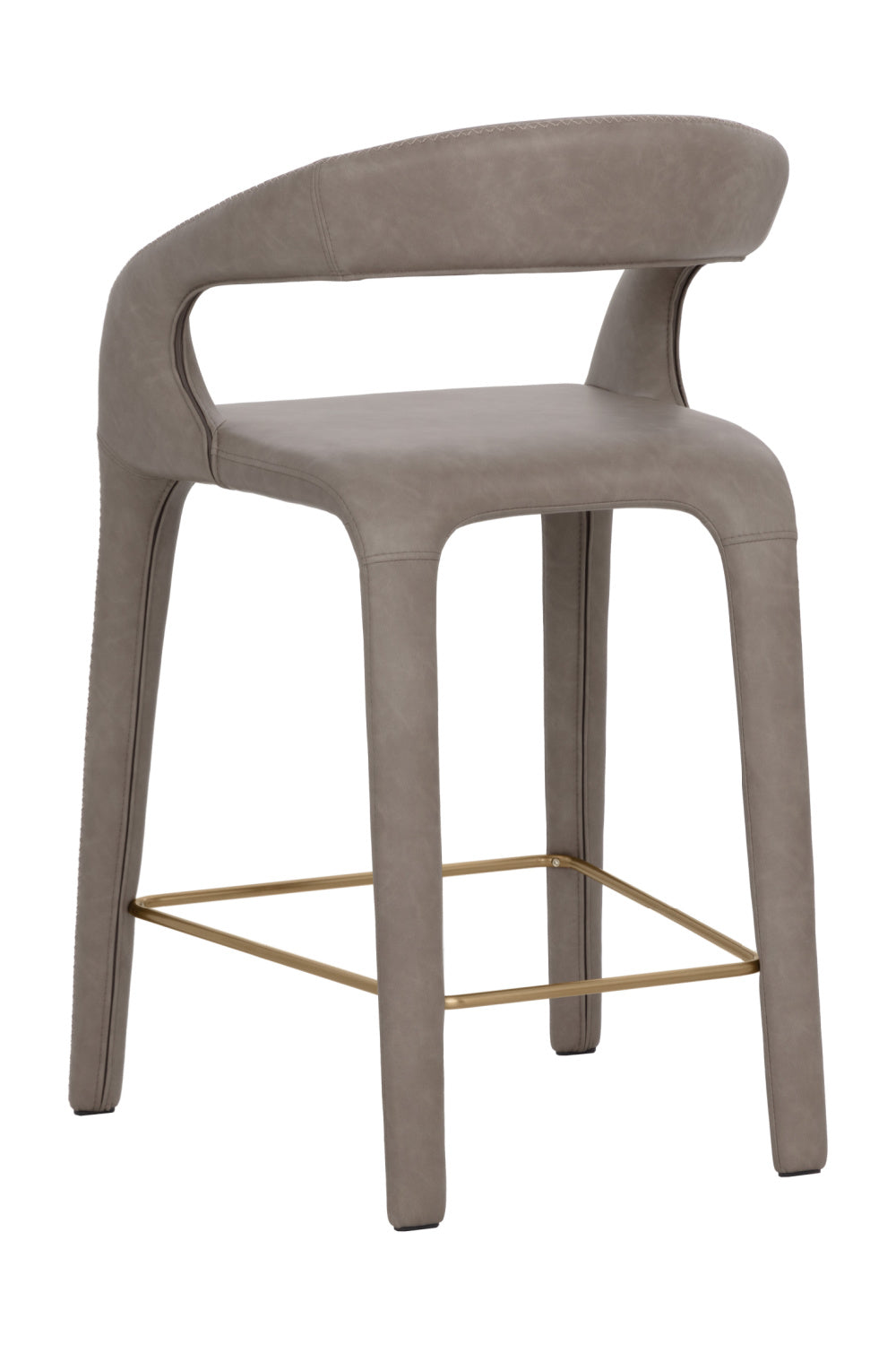 Modern European furniture - Sleek Upholstered Counter Stool - www.oroa.com