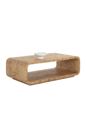 Burl Veneer Coffee Table | Splendido Rowena | Oroa.com