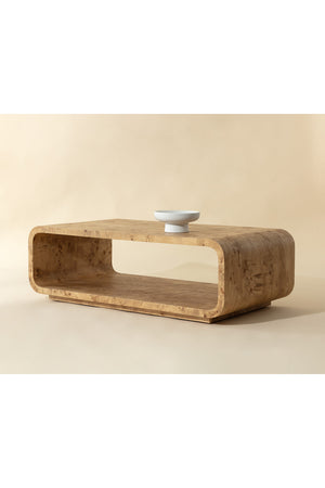 Burl Veneer Coffee Table | Splendido Rowena | Oroa.com