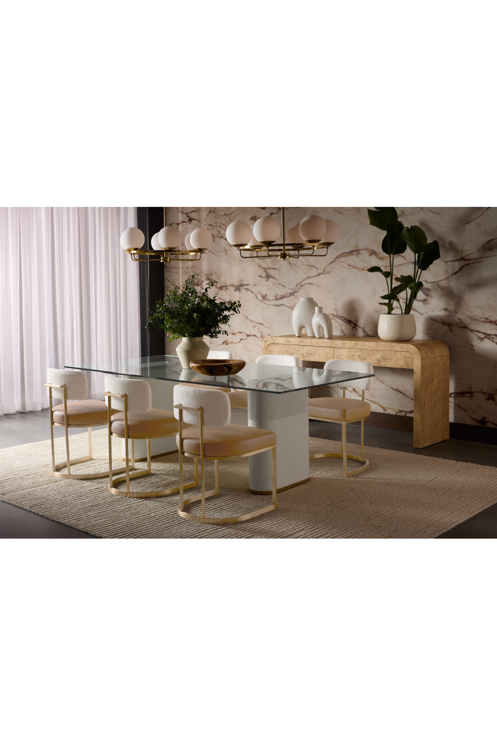 Burl Veneer Console Table | Splendido Rowena | Oroa.com