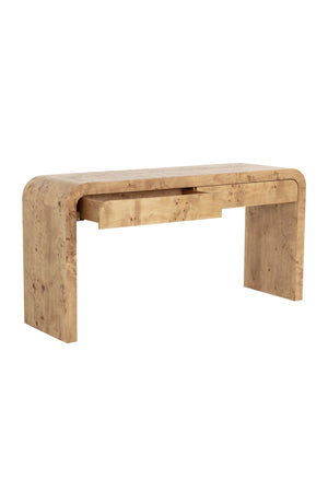 Burl Veneer Console Table | Splendido Rowena | Oroa.com