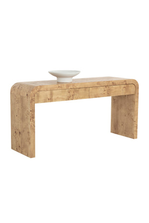 Burl Veneer Console Table | Splendido Rowena | Oroa.com