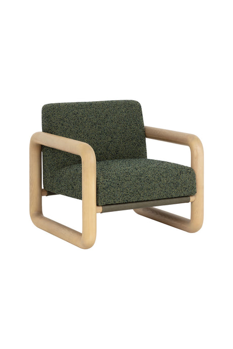 Green Textured Fabric Lounge Chair | Splendido Nubo | Oroa.com