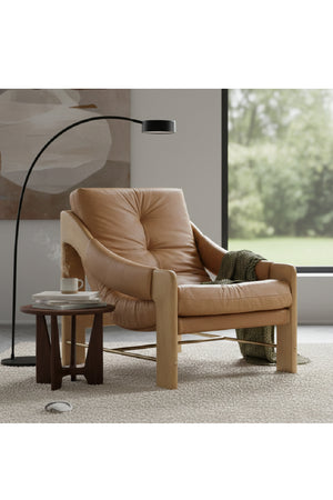 Modern European furniture - Reclined Leather Lounge Chair - www.oroa.com