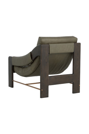 Modern European furniture - Reclined Leather Lounge Chair - www.oroa.com