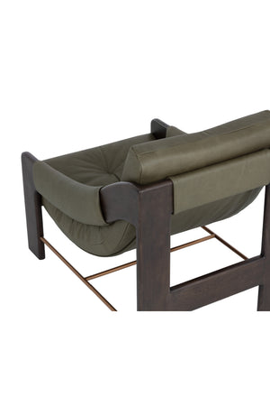Modern European furniture - Reclined Leather Lounge Chair - www.oroa.com