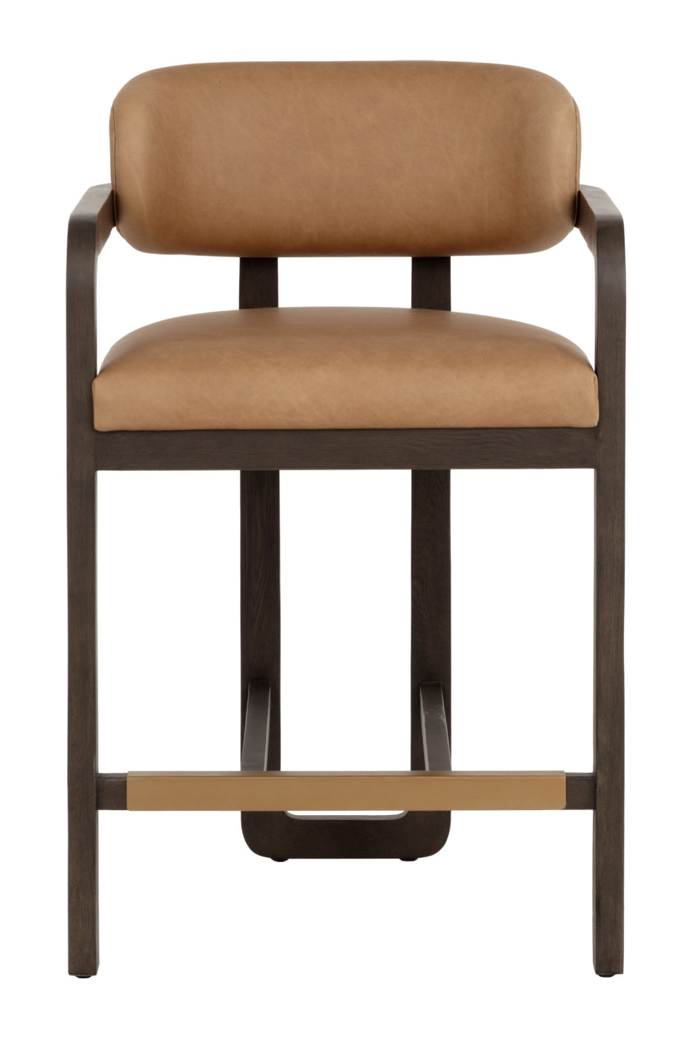 Brown Oak Framed Counter Stool | Splendido Madrone | Oroa.com