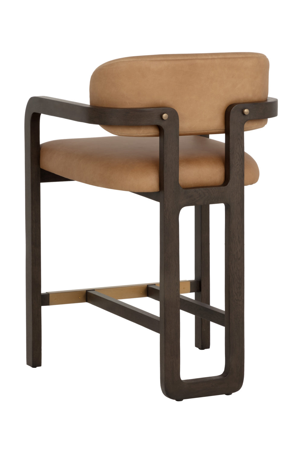 Brown Oak Framed Counter Stool | Splendido Madrone | Oroa.com