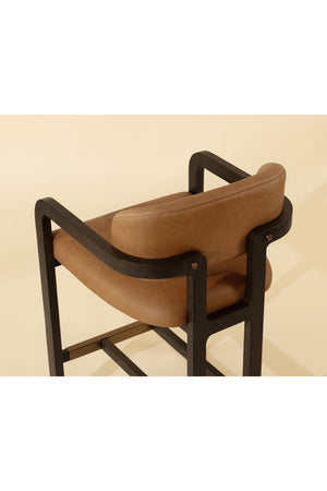 Brown Oak Framed Counter Stool | Splendido Madrone | Oroa.com