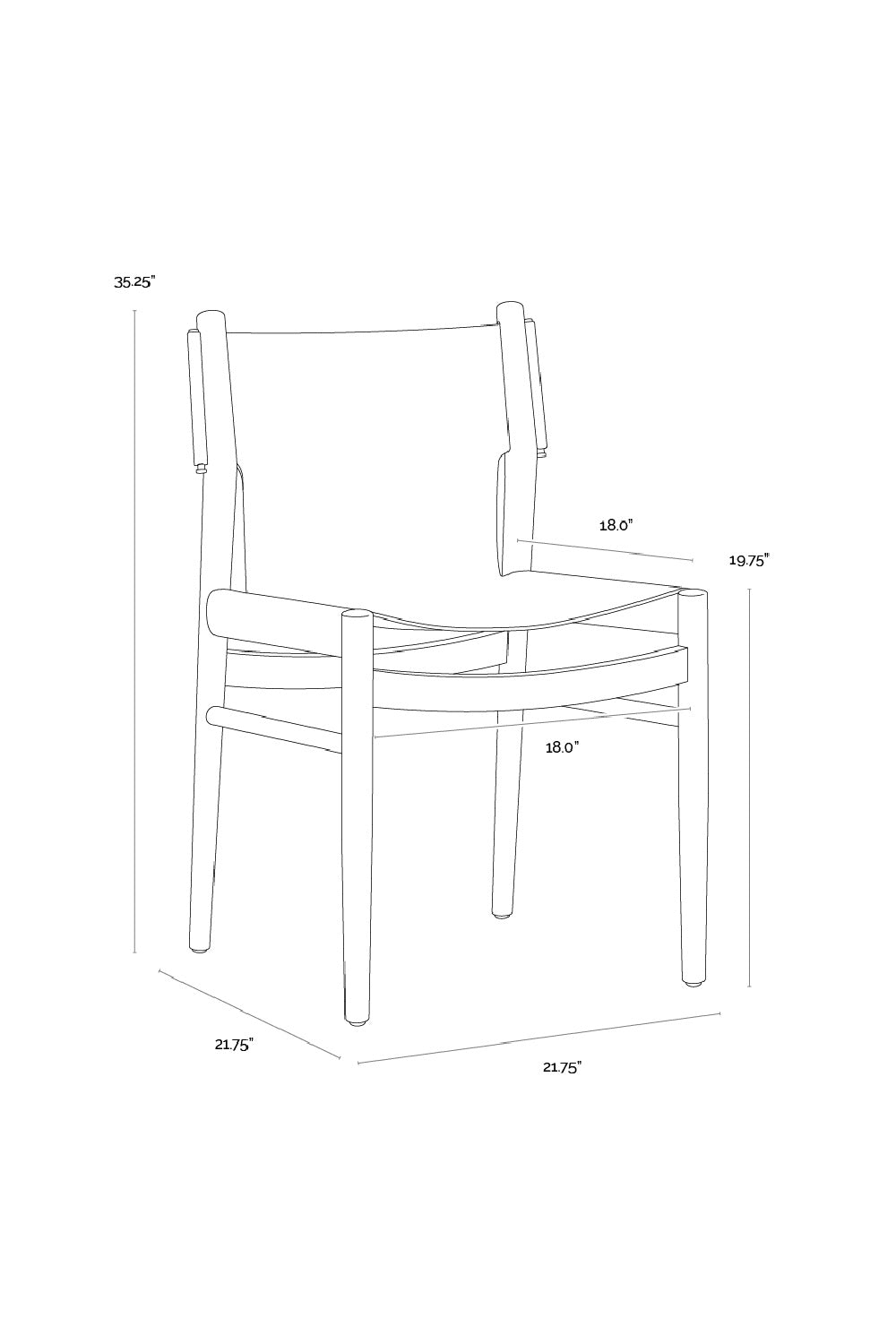 Modern European furniture - Solid Oak Wood Dining Chair - www.oroa.com