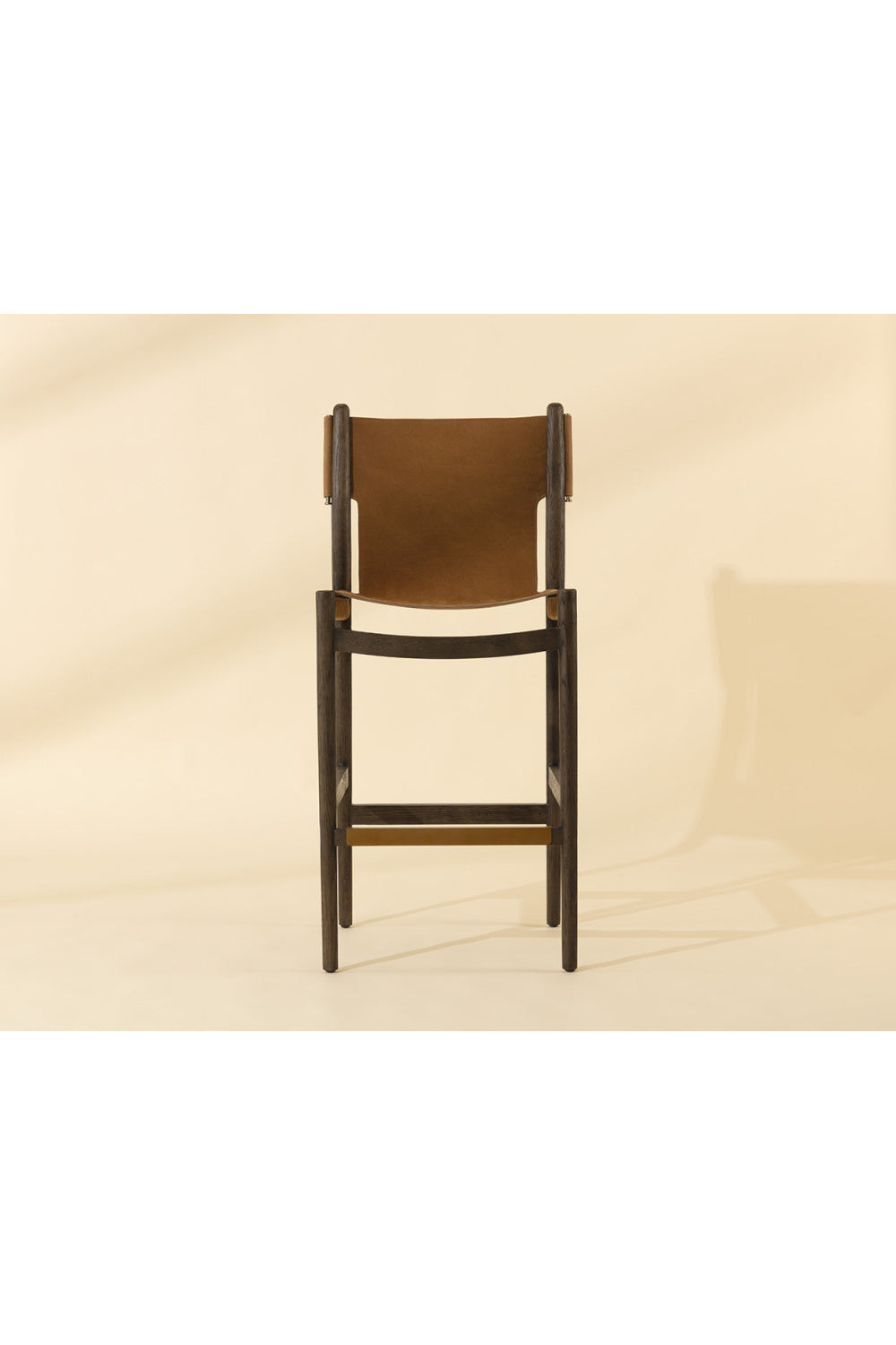 Brown Nubuck Leather Bar Stool | Splendido Argus | Oroa.com