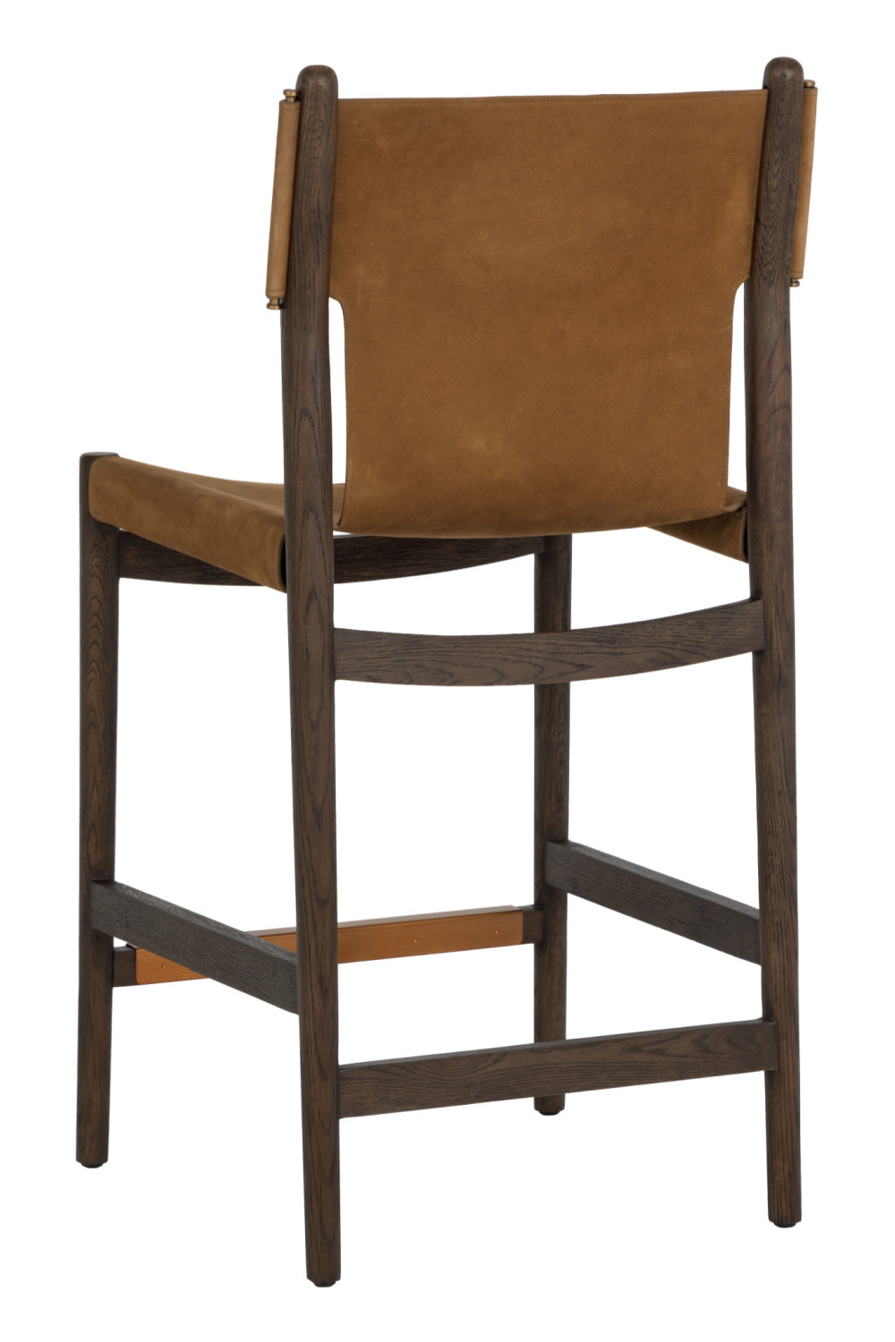 Brown Nubuck Leather Counter Stool | Splendido Argus | Oroa.com
