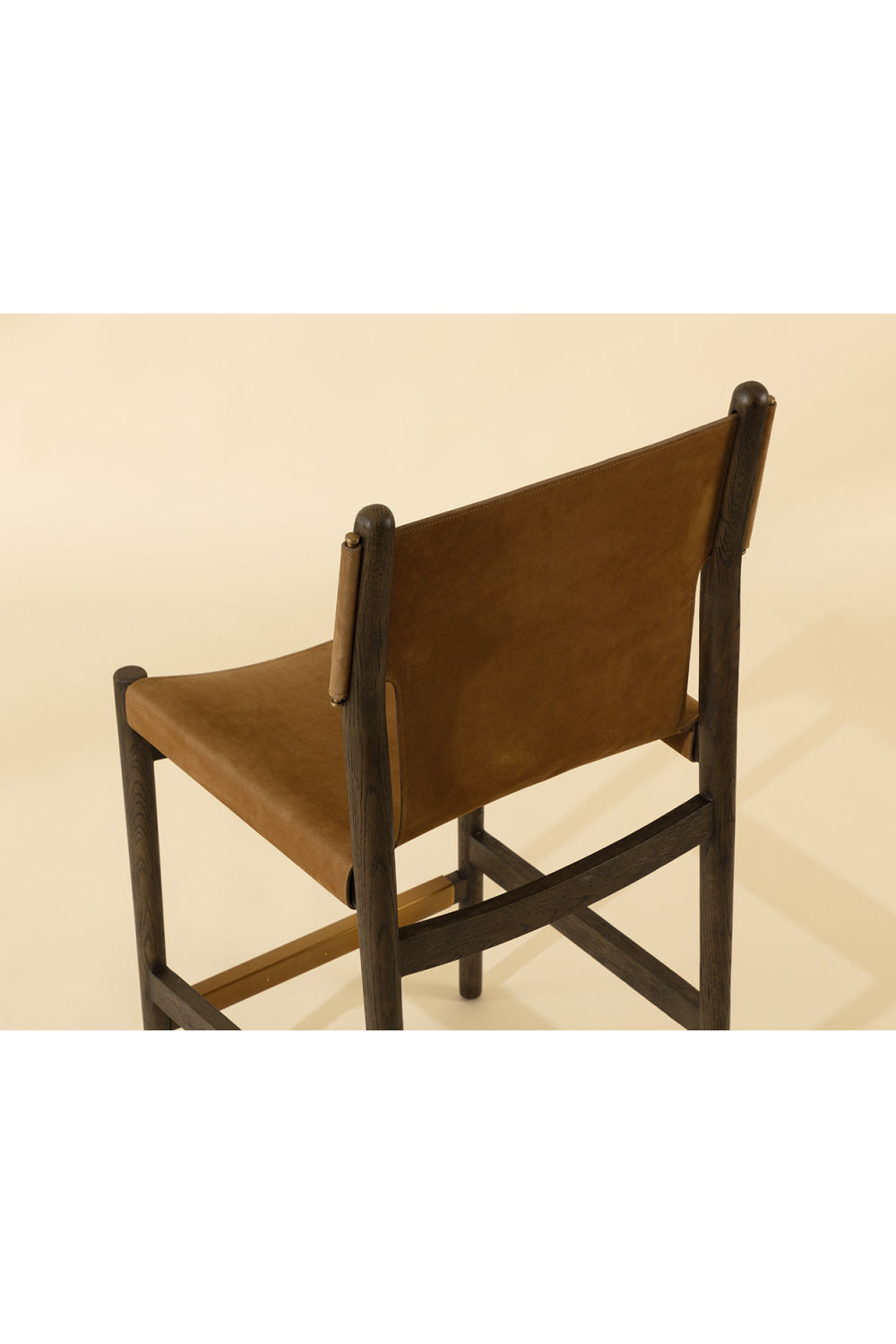Brown Nubuck Leather Counter Stool | Splendido Argus | Oroa.com