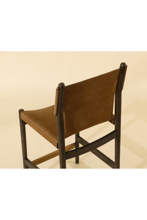 Brown Nubuck Leather Counter Stool | Splendido Argus | Oroa.com