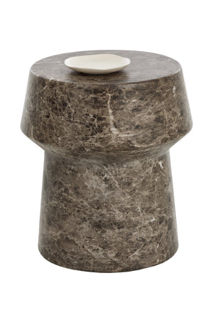 Modern European furniture - Marble Look Indoor/Outdoor End Table - www.oroa.com