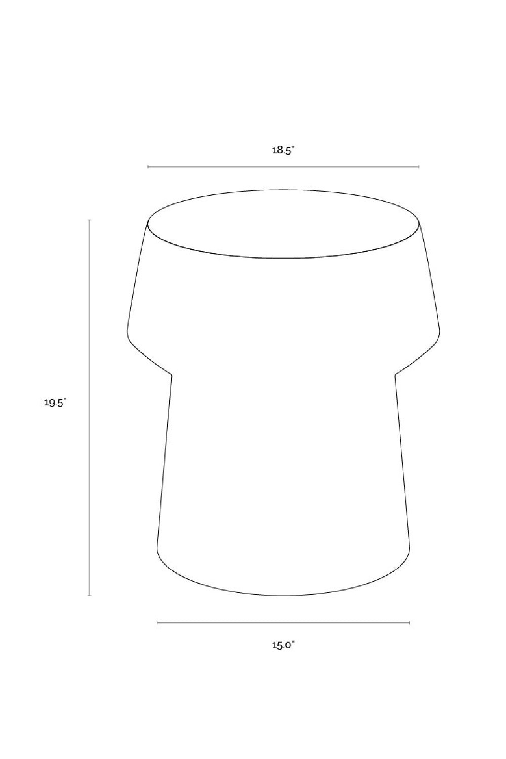 Modern European furniture - Marble Look Indoor/Outdoor End Table - www.oroa.com
