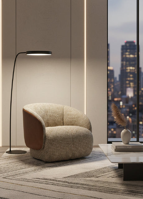 Boucle Swivel Lounge Chair | Splendido Camie | Oroa.com