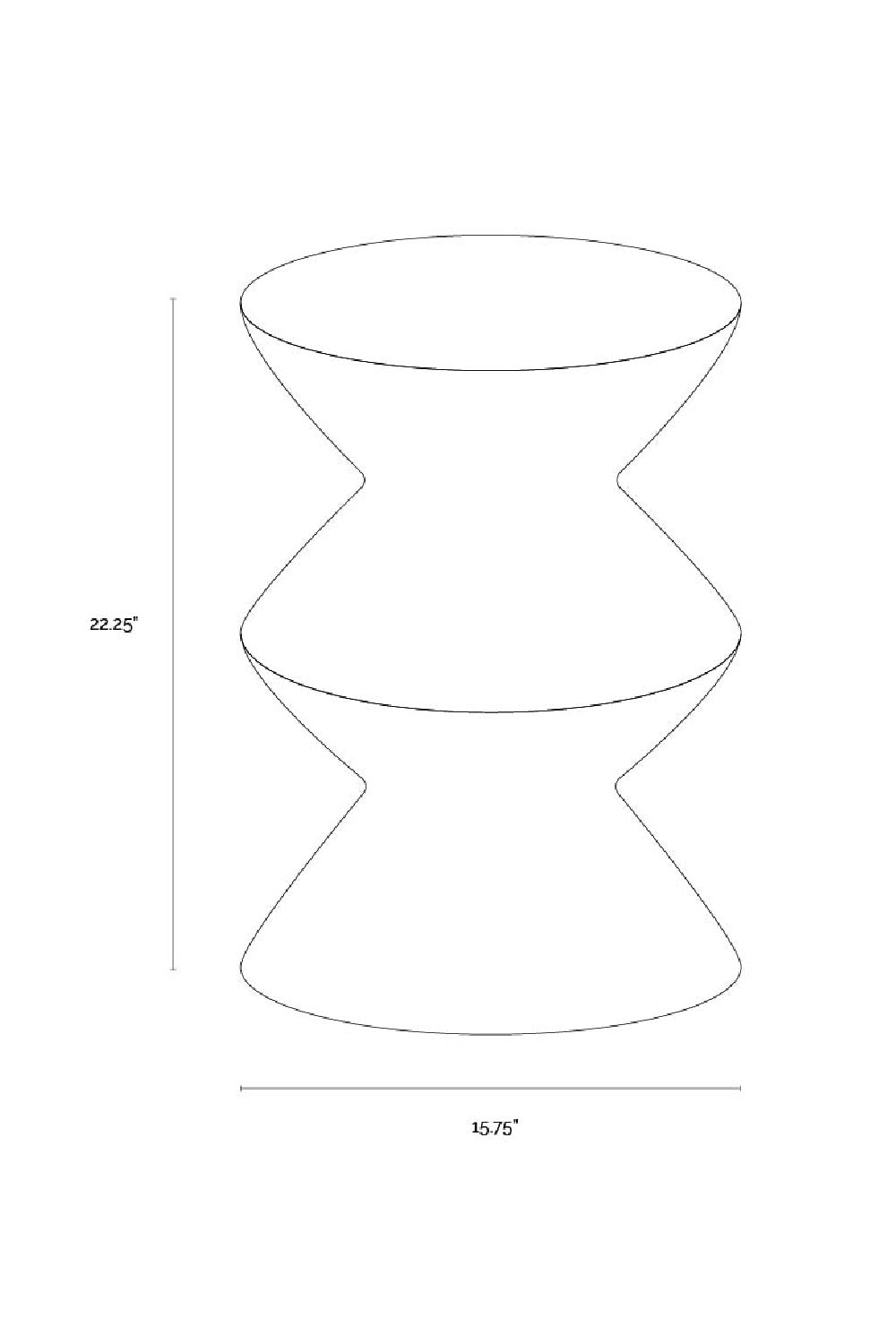 Layered Concrete Indoor/Outdoor End Table | Splendido Union | Oroa.com