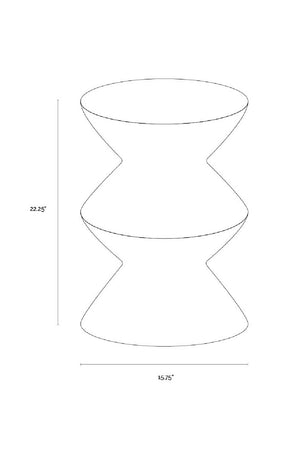 Layered Concrete Indoor/Outdoor End Table | Splendido Union | Oroa.com