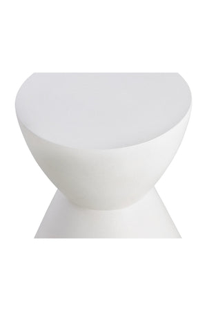 Modern European furniture - White Hourglass Indoor/Outdoor End Table - www.oroa.com