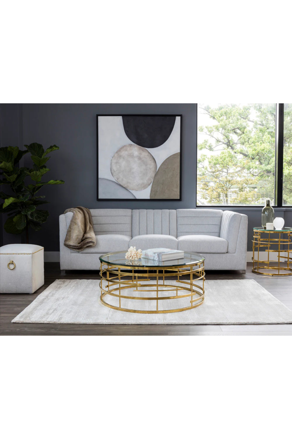 Modern European furniture - Abstract Gray Canvas Art - www.oroa.com