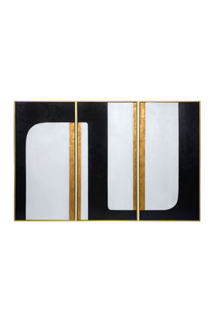 Modern European furniture - Refined Abstract Canvas Set (3) - www.oroa.com