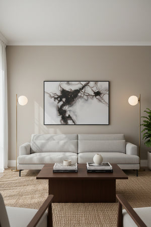 Modern European furniture - Greyscale Canvas Wall Art - www.oroa.com