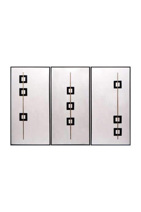 Modern European furniture - Minimalist Abstract Wall Art Set of 3 - www.oroa.com