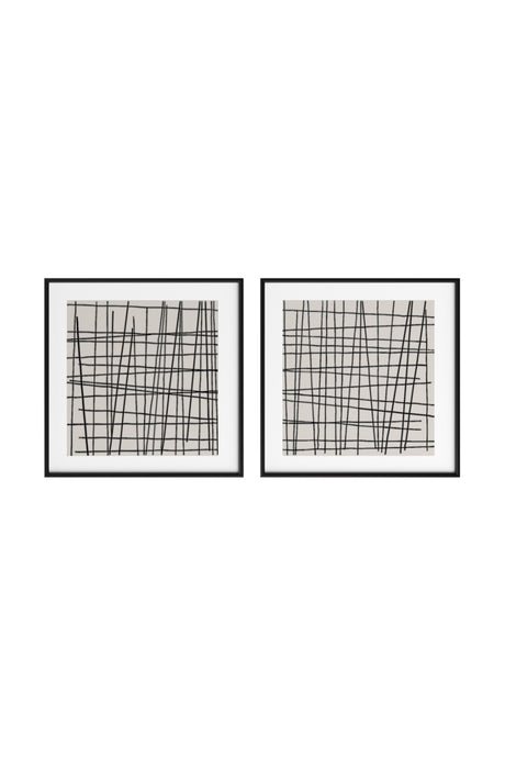 Minimalist Line Art Set (2) | Splendido Crosshatch | Oroa.com