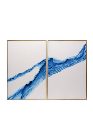 Modern European furniture - Modern Abstract Wall Art Set (2) - www.oroa.com