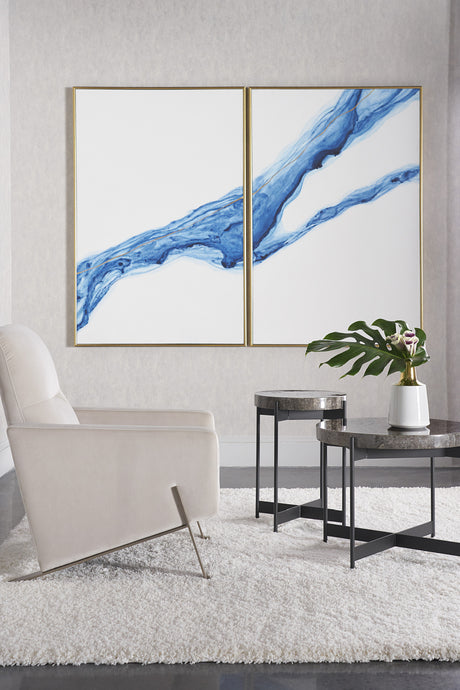 Modern European furniture - Modern Abstract Wall Art Set (2) - www.oroa.com