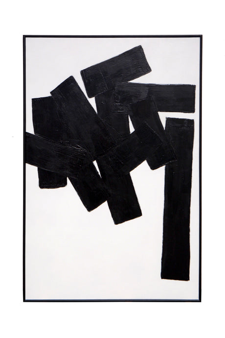 Black Abstract Painting | Splendido Building Blocks | Oroa.com
