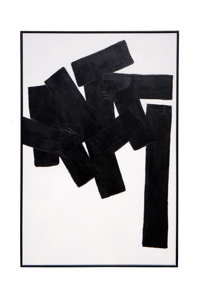 Black Abstract Painting | Splendido Building Blocks | Oroa.com