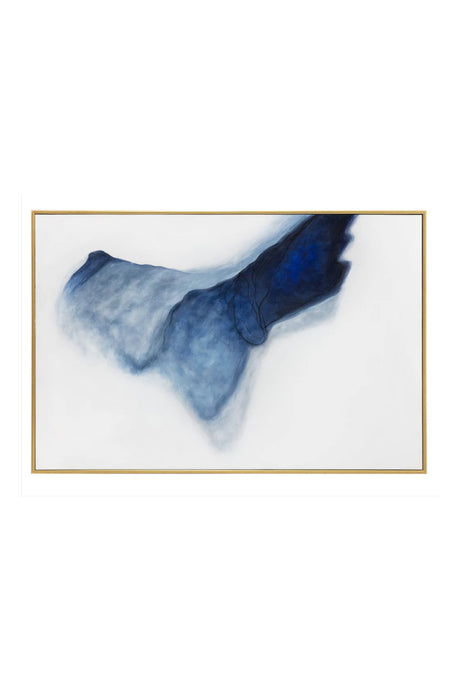 Modern European furniture - Blue Ombre Abstract Art - www.oroa.com