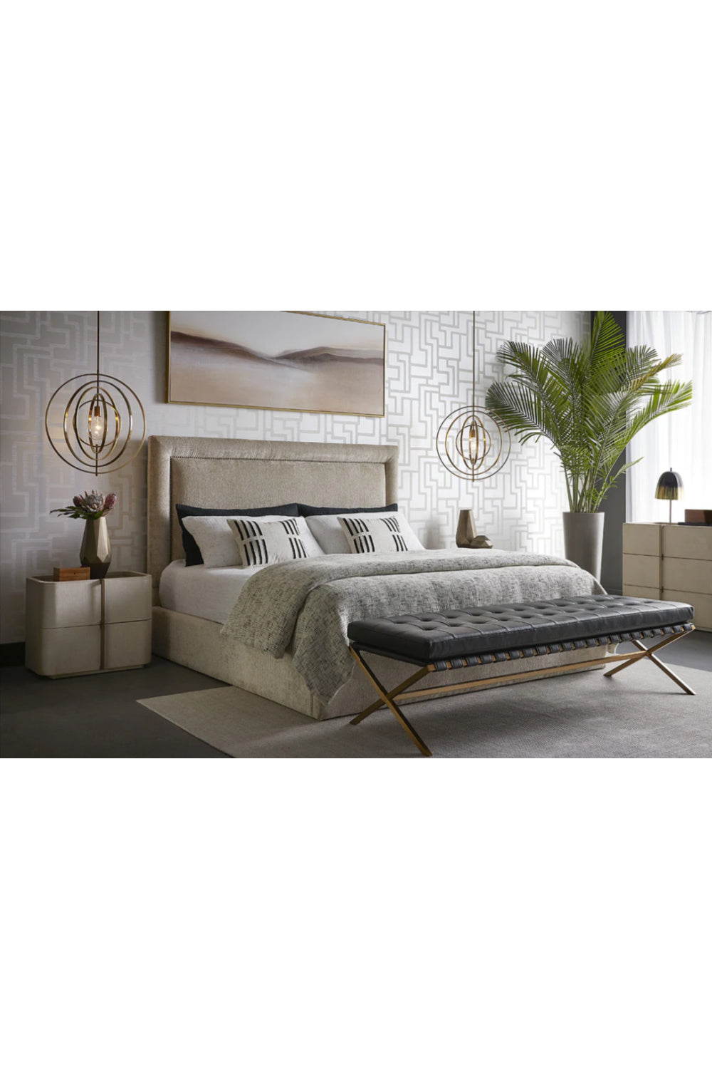 Modern European furniture - Brown Minimalist Landscape Art - www.oroa.com